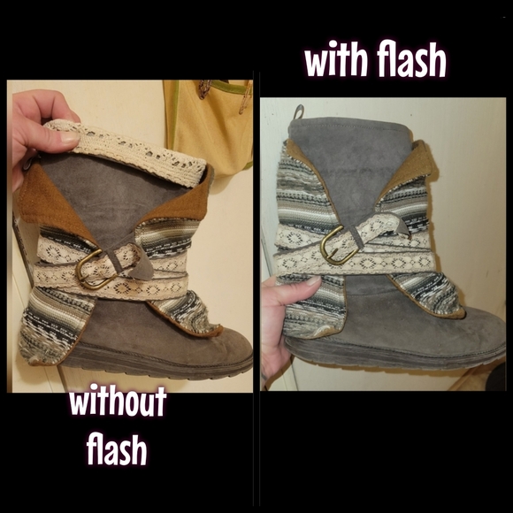 Muk luks southwestern strap belt Nikki 3-in-1 styles pull on gray suede boots 10 - Picture 6 of 17